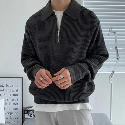 CARTER | 1/4-Zip Strickpullover