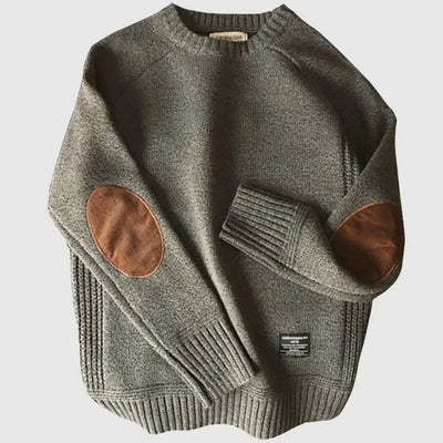 GRAY | Klassischer Wollpullover