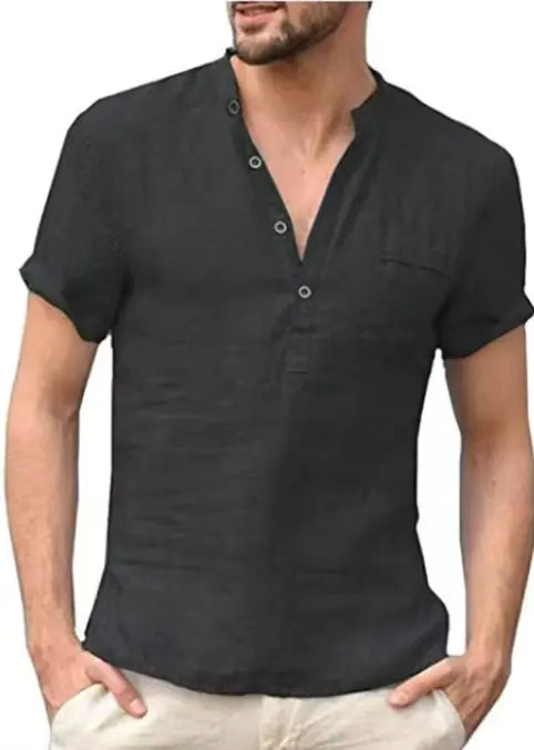 ADRIAN | Herren-Henley-Shirt